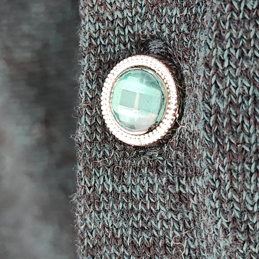 Cardigan Sweater Small Detailed Buttons Sweater Long Sleeve Office